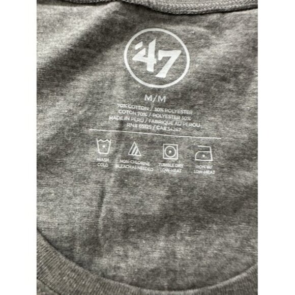 47' Brand Women Gray Short Sleeve Jackson Hole Wyoming Tee Size Medium Pull Over - Picture 8 of 12